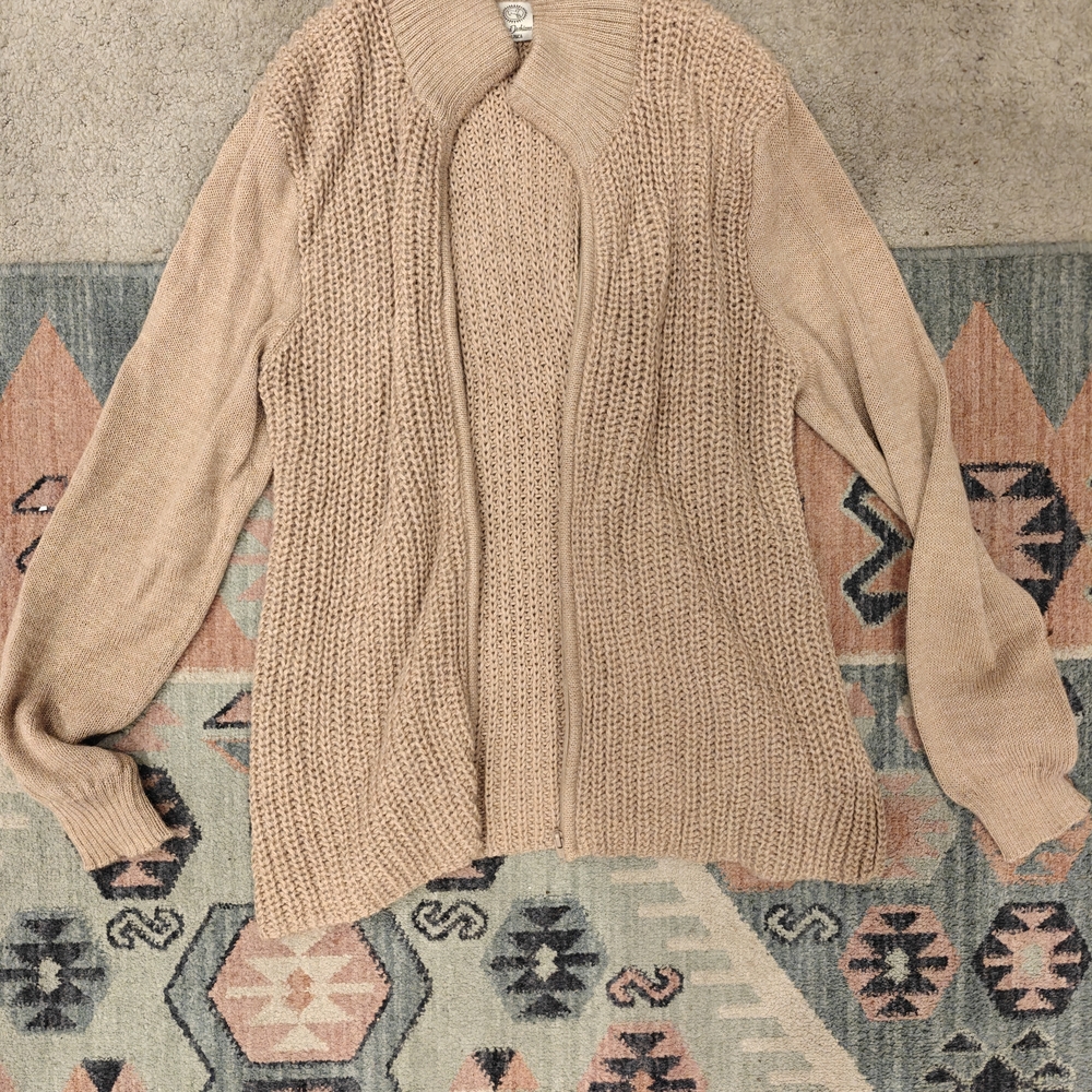 Women's Tan Alpaca Sweater